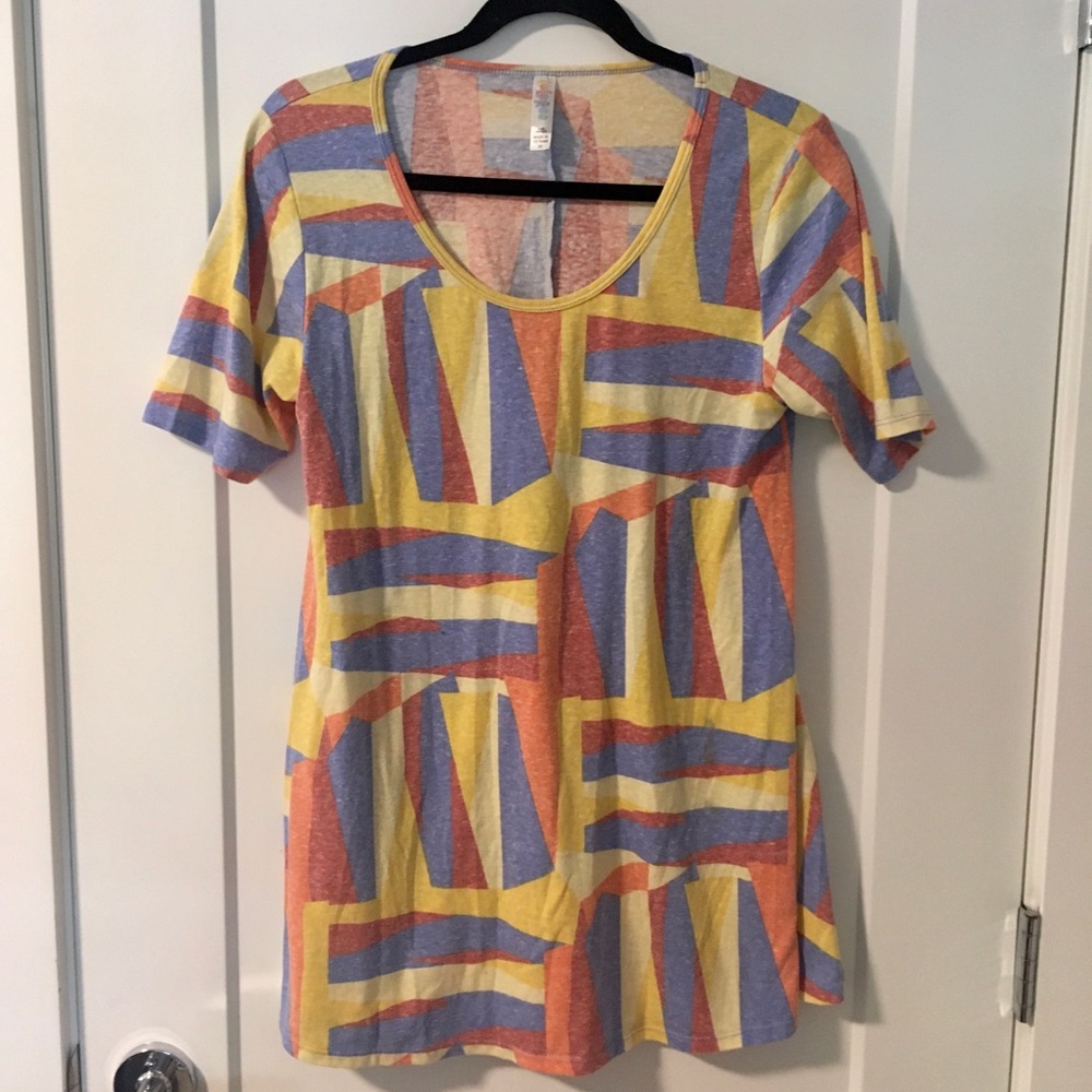LuLaRoe Abstract Geometric Print T-Shirt Size XS